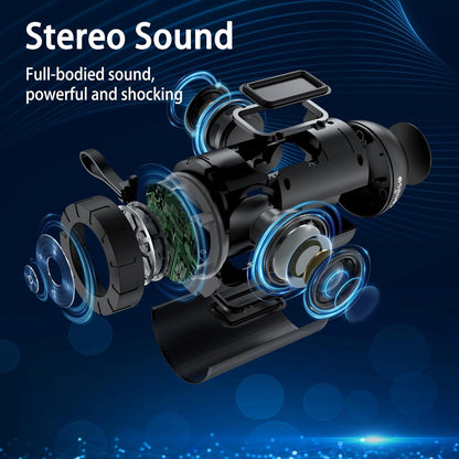 Bluetooth Waterproof Portable Speaker with 360° HD Stereo Sound, Enhanced Bass, TWS Pairing, 24-Hour Playtime - Ideal for Home, Outdoor, Camping, and Beach Use, Perfect Gift for All