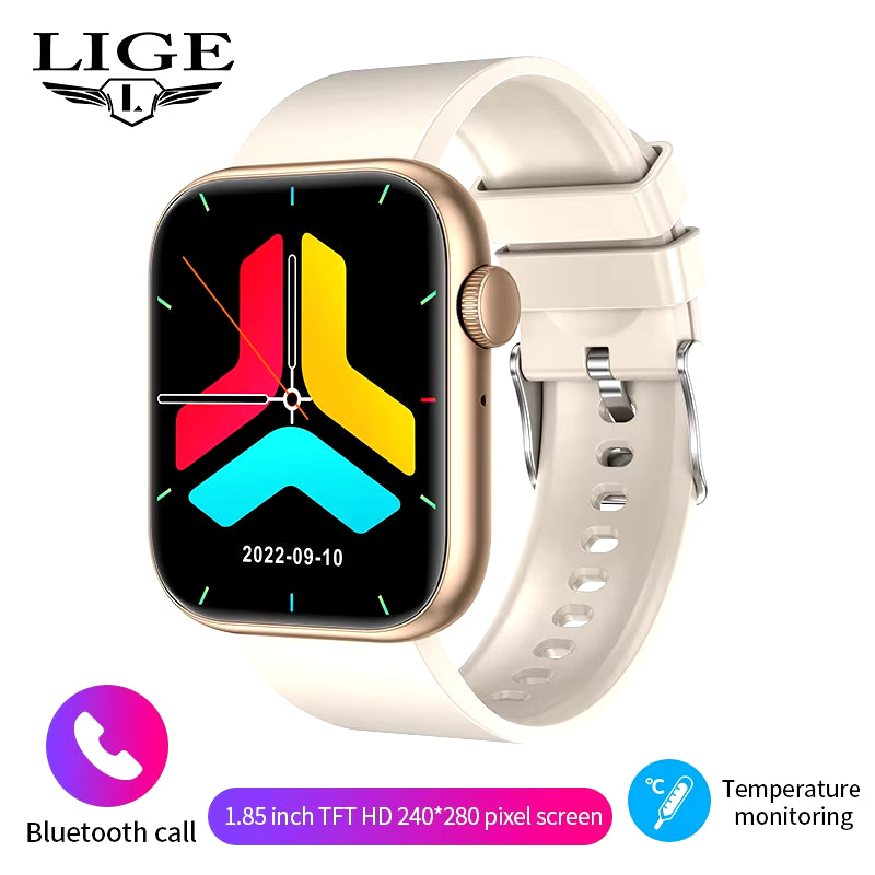2025 Wireless Charging Smartwatch with Bluetooth Calling for Men and Women - Fitness Tracker with Customizable Watch Face