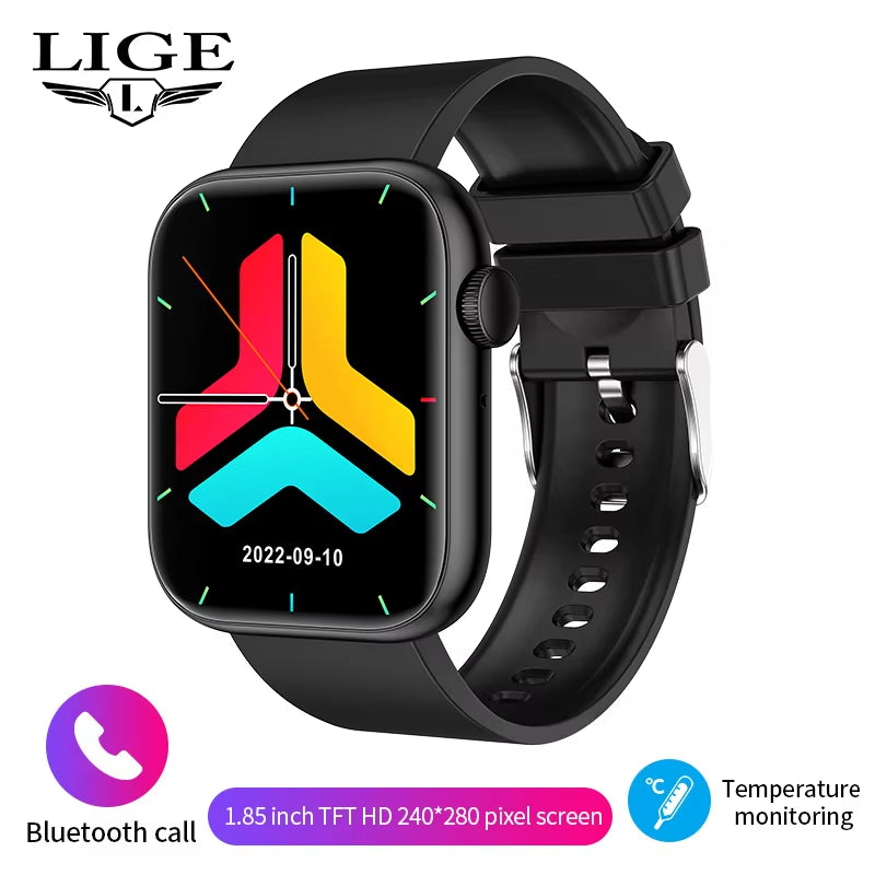 2025 Wireless Charging Smartwatch with Bluetooth Calling for Men and Women - Fitness Tracker with Customizable Watch Face