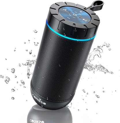 Bluetooth Waterproof Portable Speaker with 360° HD Stereo Sound, Enhanced Bass, TWS Pairing, 24-Hour Playtime - Ideal for Home, Outdoor, Camping, and Beach Use, Perfect Gift for All