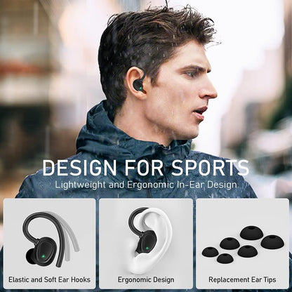 Wireless Earbuds with Bluetooth 5.1, Noise Cancelling In-Ear Headphones, Deep Bass, IP7 Waterproof, 48-Hour Battery Life, Ideal for Sports and Gym Activities - 2021 Model