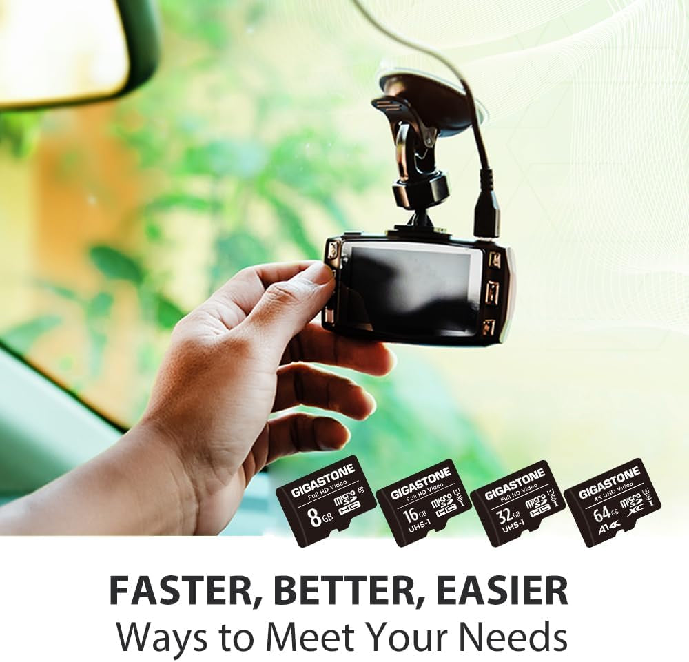 64GB Micro SD Card Pack of 10, A1 V30 for 4K Video Recording, Ideal for Surveillance, Security Cameras, Action Cameras, and Drones, 90MB/s Micro SDXC UHS-I Class 10